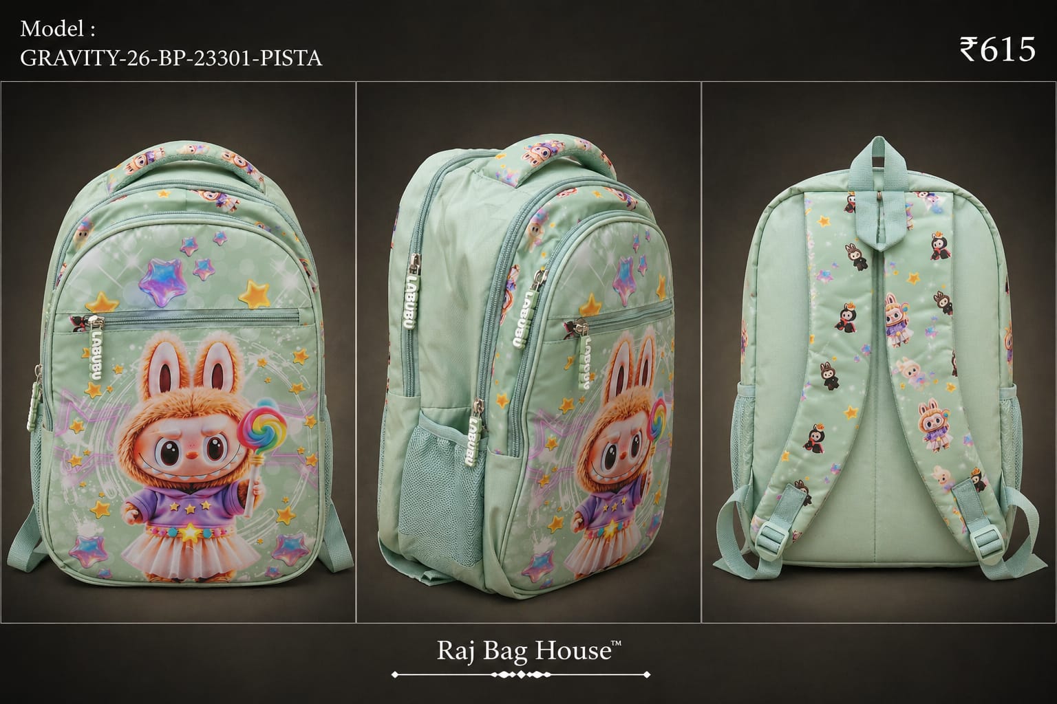 HighStyle Gravity 23001 Large School Backpack – Pista Green 2
