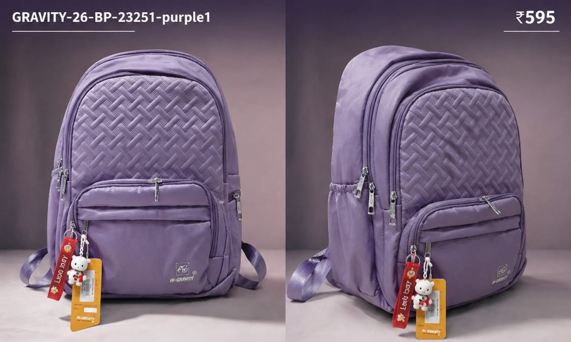 HighStyle Backpack GRAVITY-26-BP-23251 - Purple