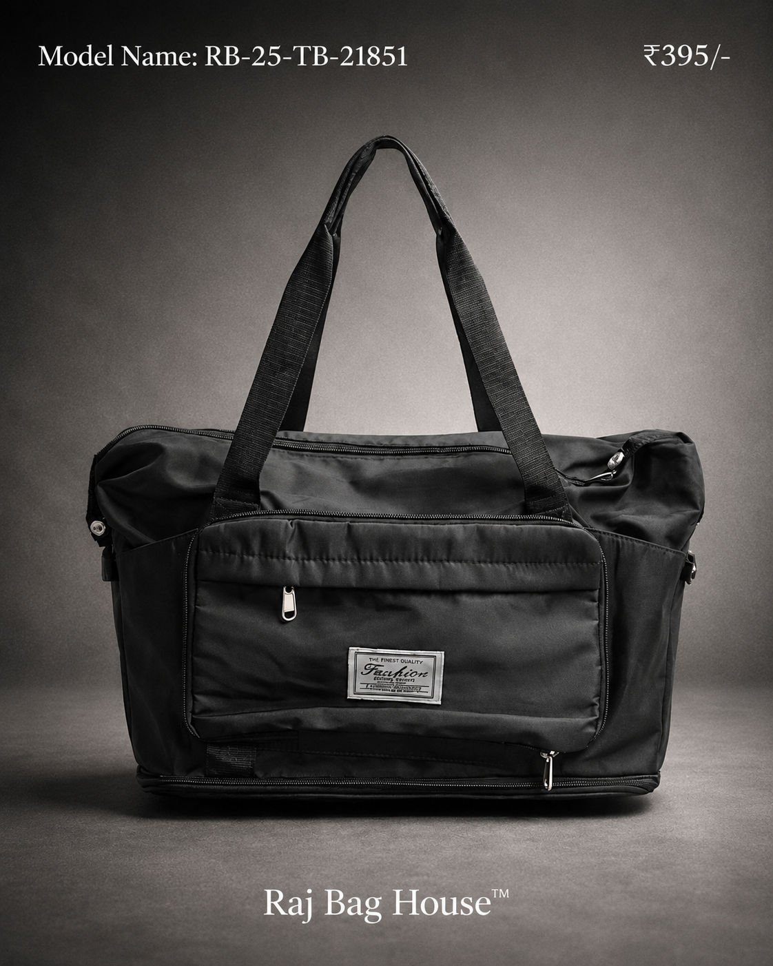 Imported Model 21851 Large Tote Bag – Beige / Black / Grey / Red