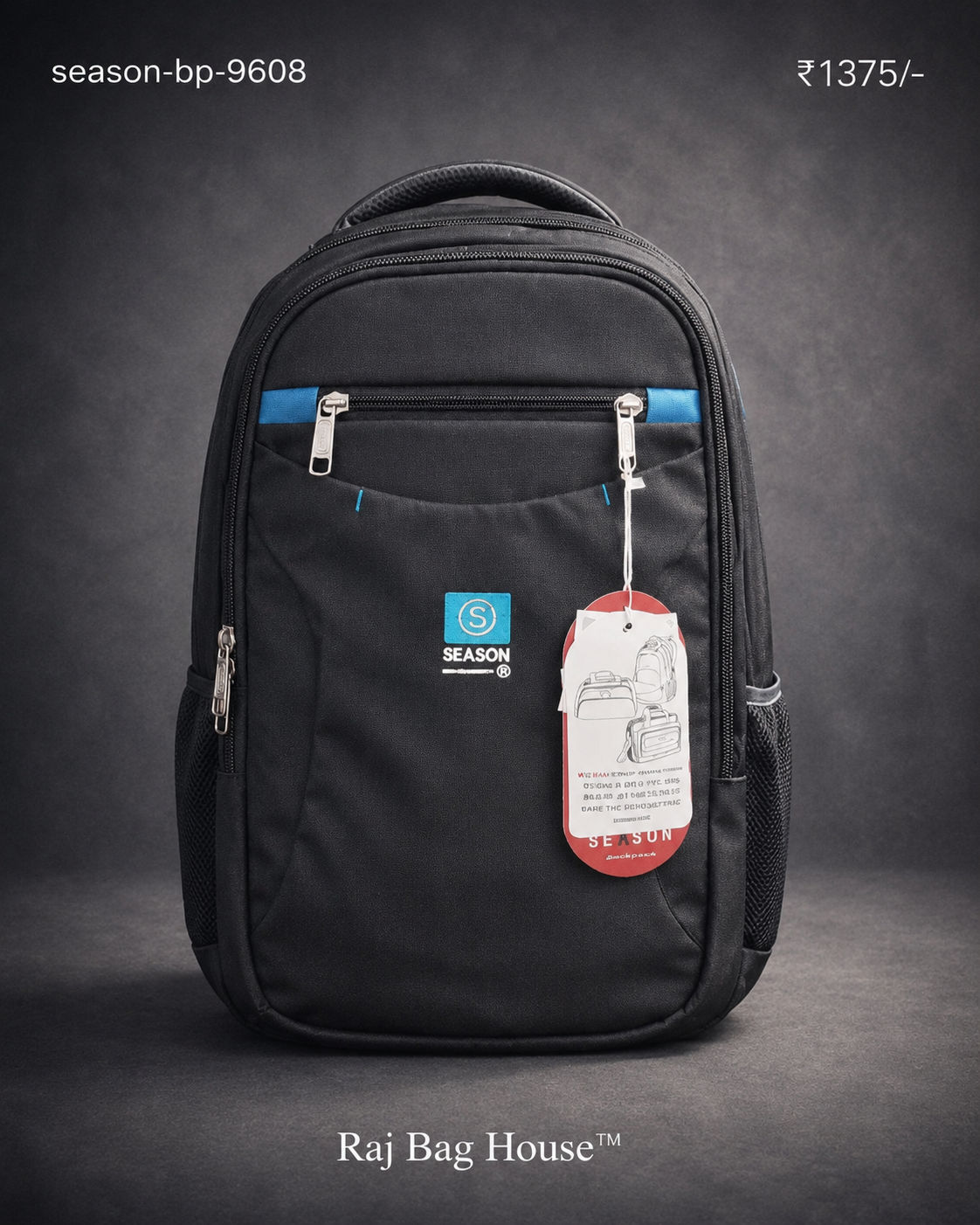 Season Backpack 9608 - Black