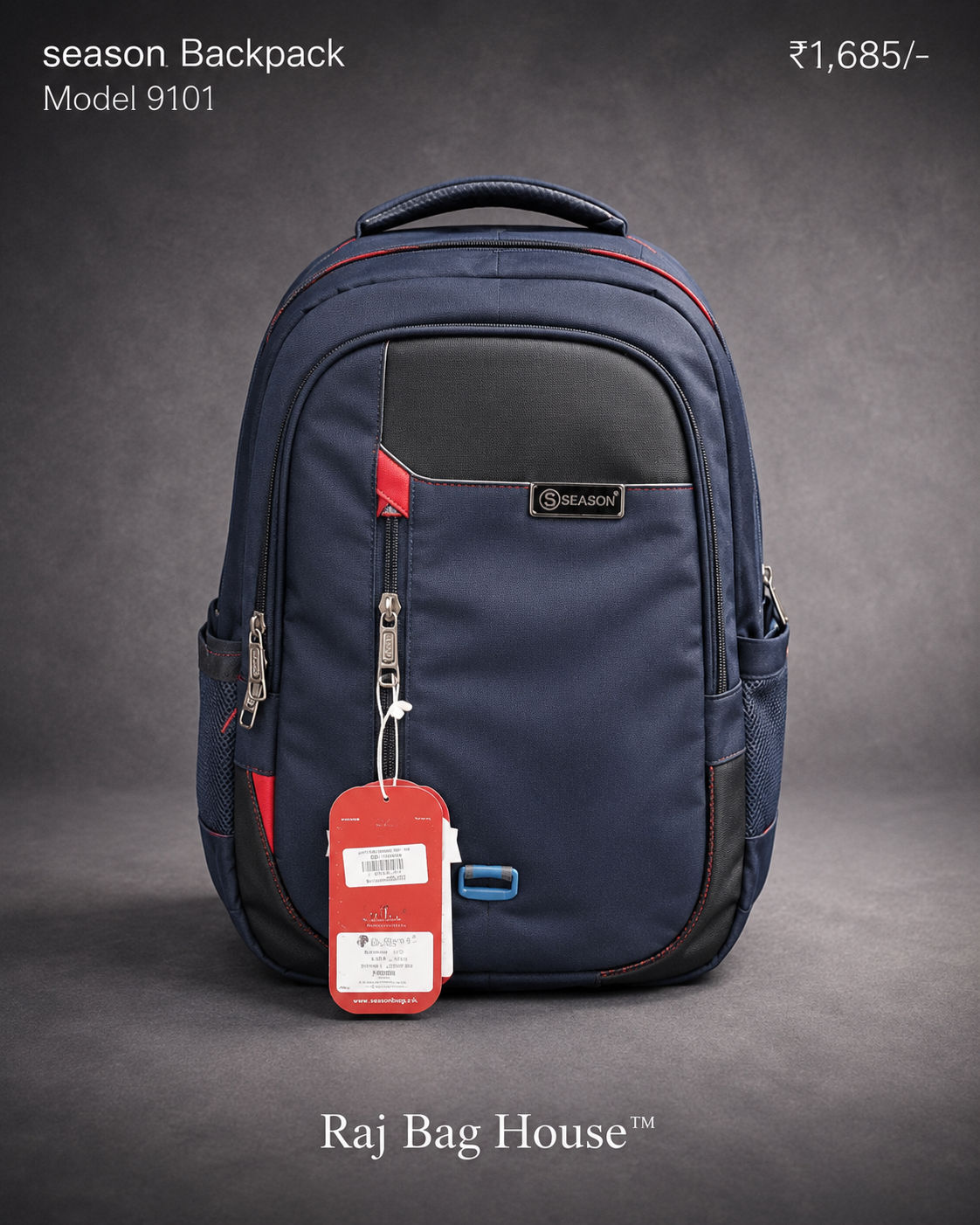 Season Backpack 9101 - Navy Blue