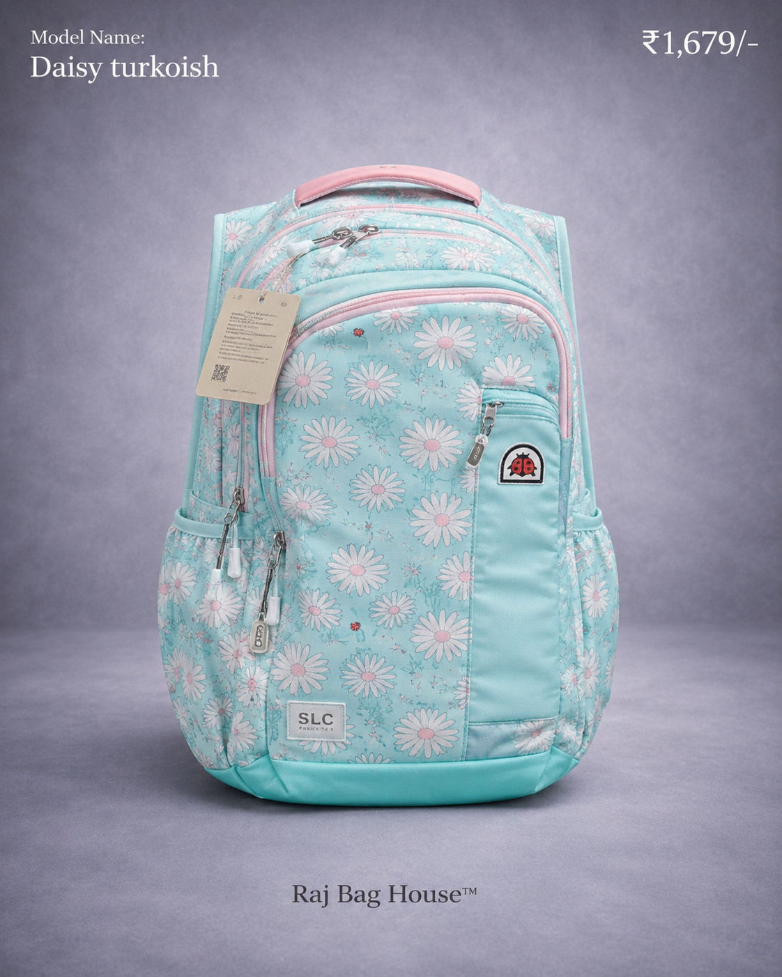 Wildcraft Wiki Girl 4 Daisy Turkoish Backpack – Turquoise