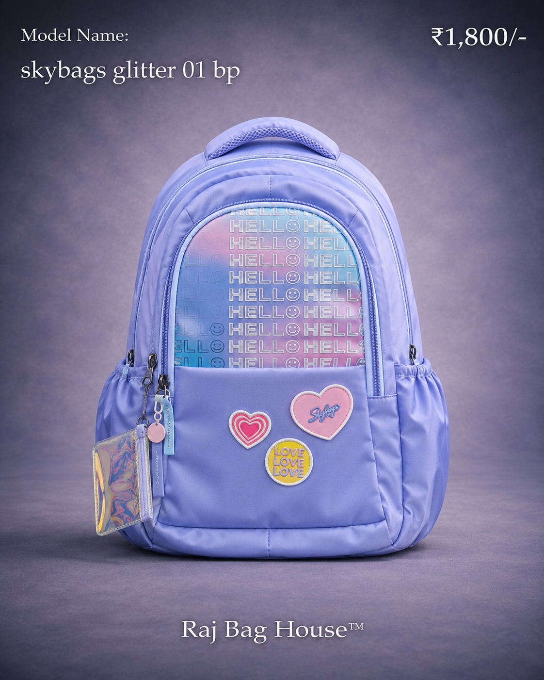 Skybags Skybags Glitter 01 Small School Backpack – Blue