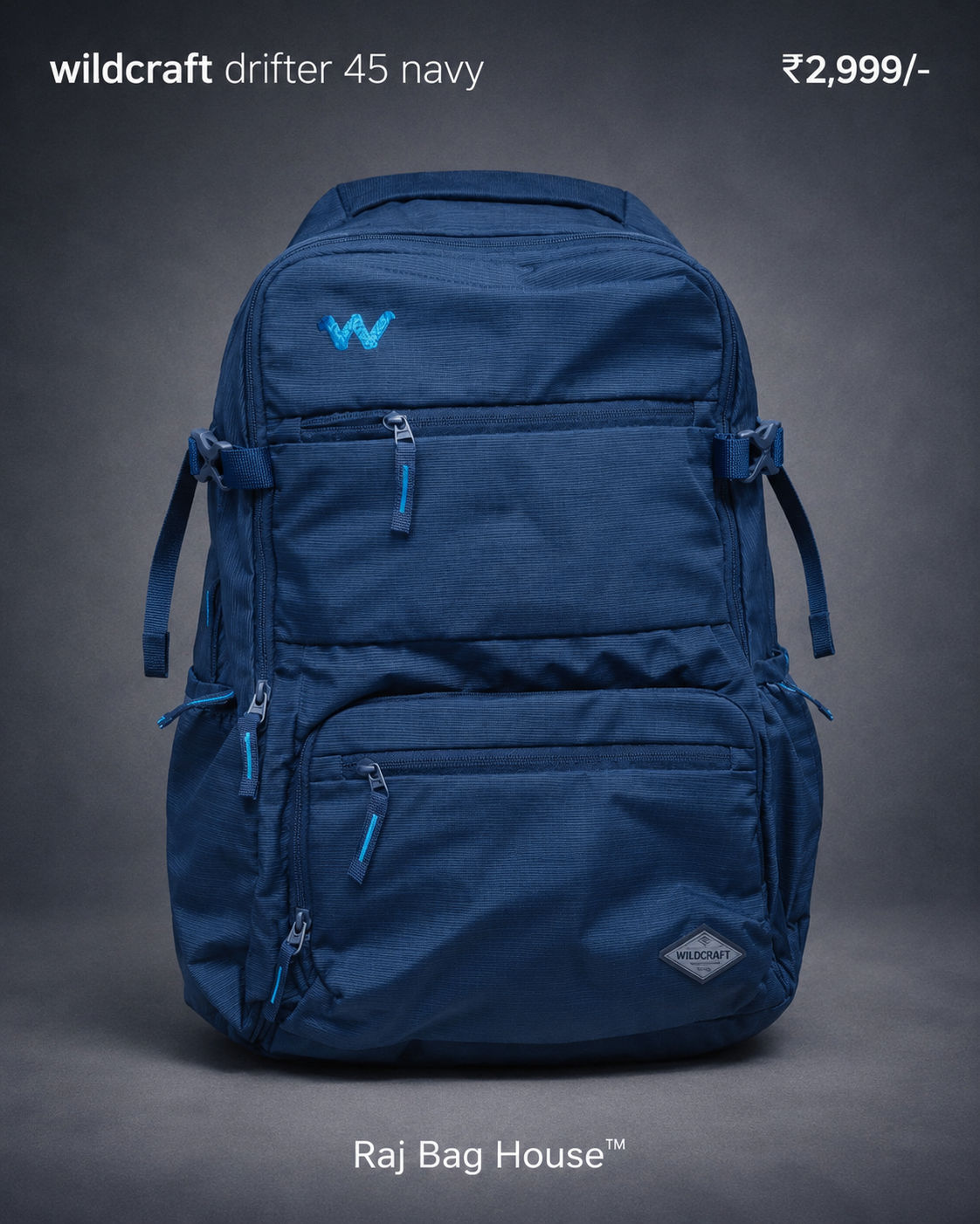 Wildcraft Wildcraft Sdrifter 45 Large Backpack – Navy