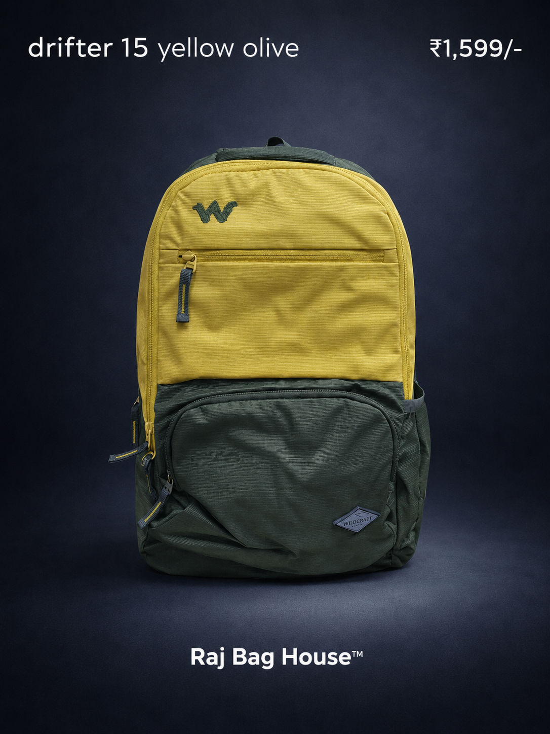 Wildcraft Wildcraft Drifter 15 Large Backpack – Yellow / Olive