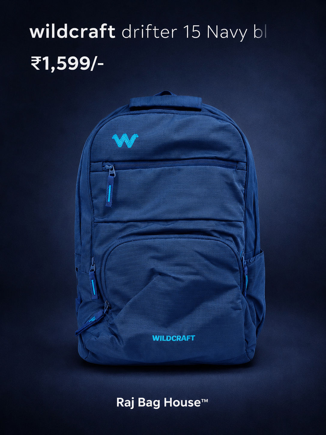 Wildcraft Wildcraft Drifter 15 Large Backpack – Navy Blue