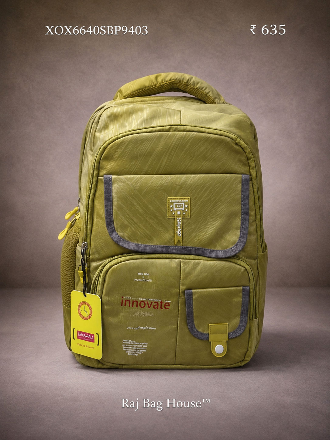 Baggage 9403 Large School Backpack – Yellow