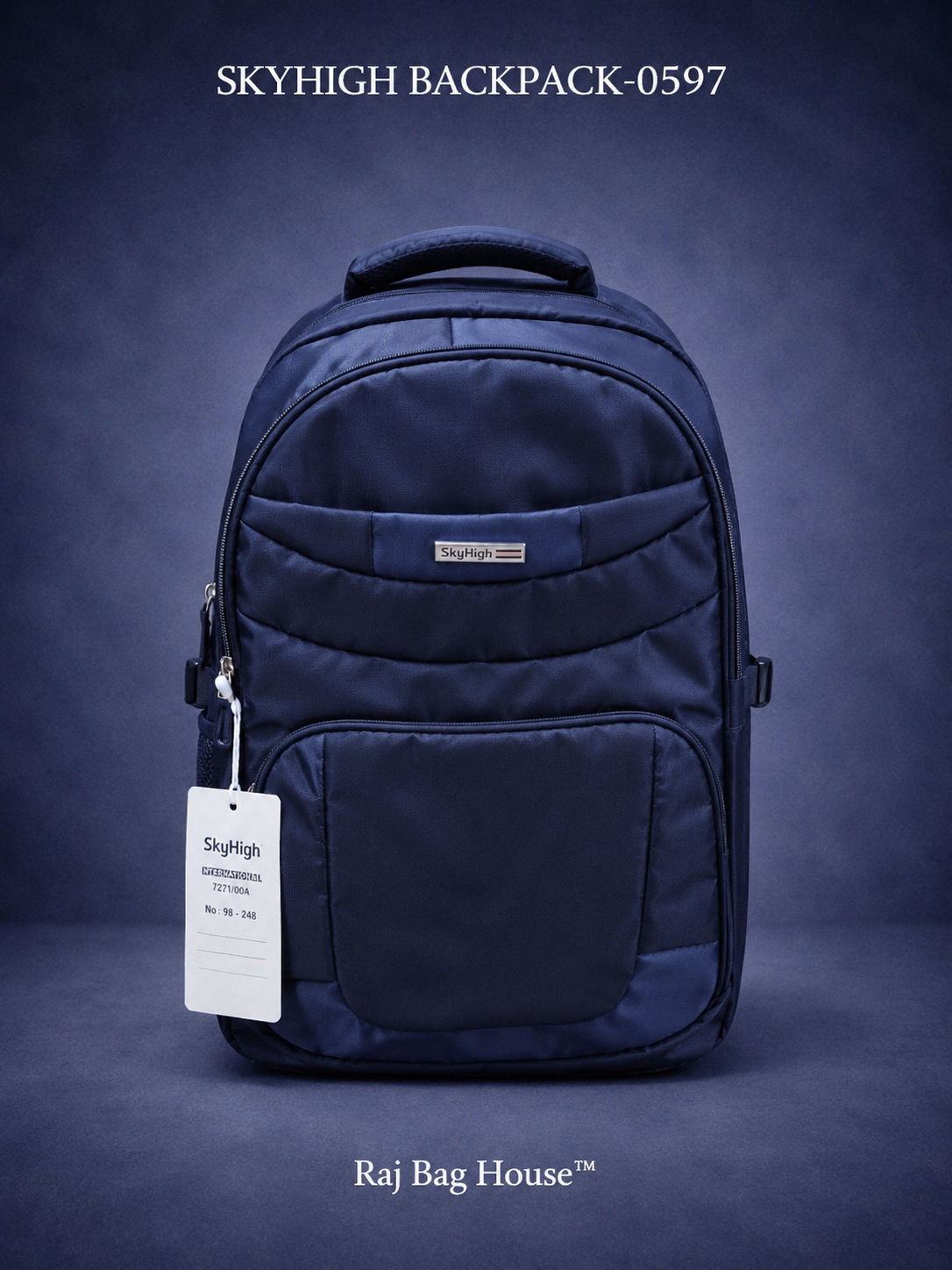 Skyhigh College Backpack 0597 - Navy Blue