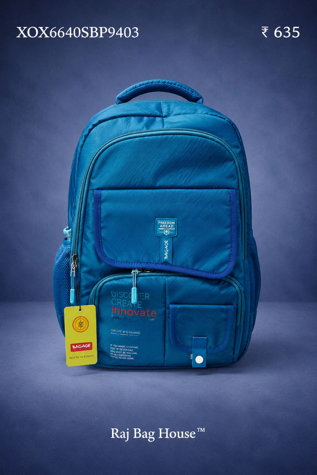 Baggage 9403 School Backpack – Light Blue