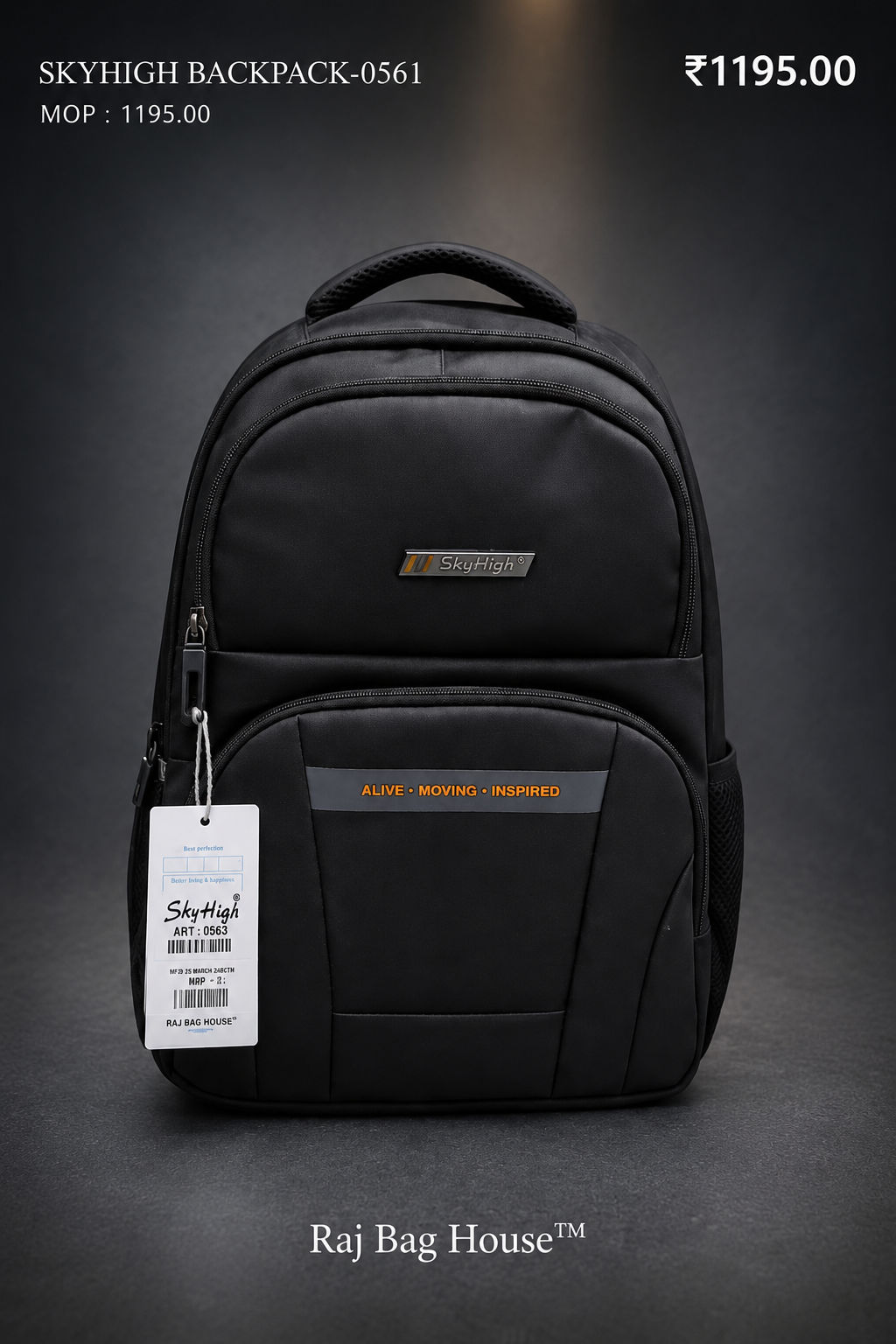 Skyhigh College Backpack 0561 - Black