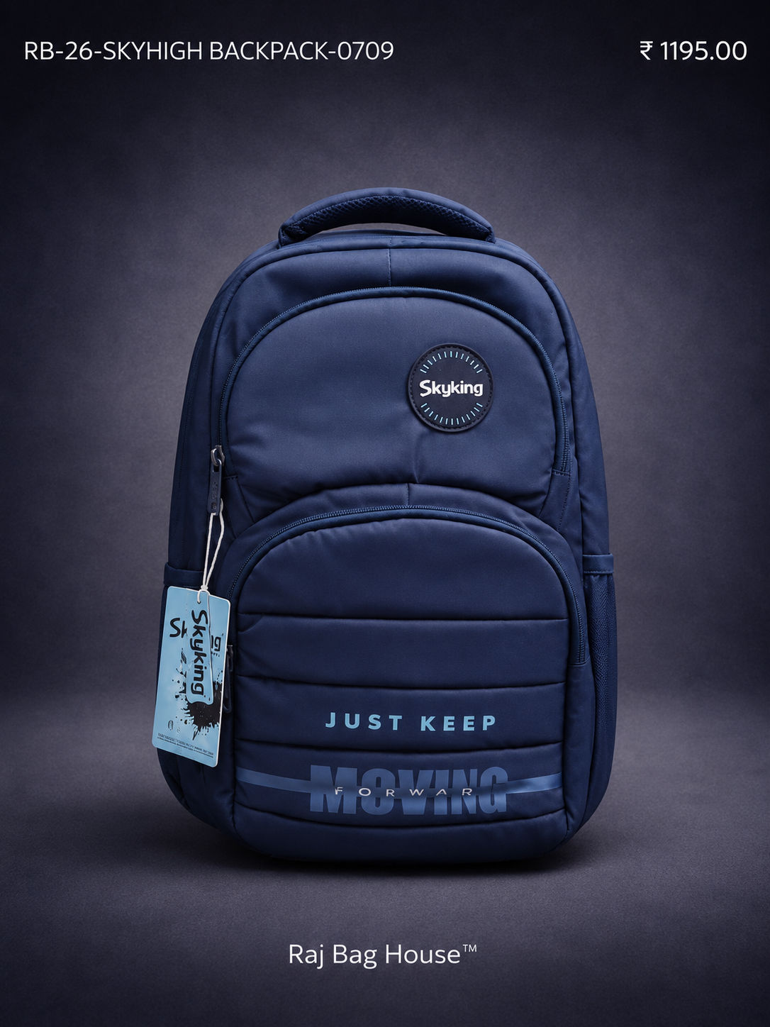 Skyhigh College Backpack 0709 - Navy Blue