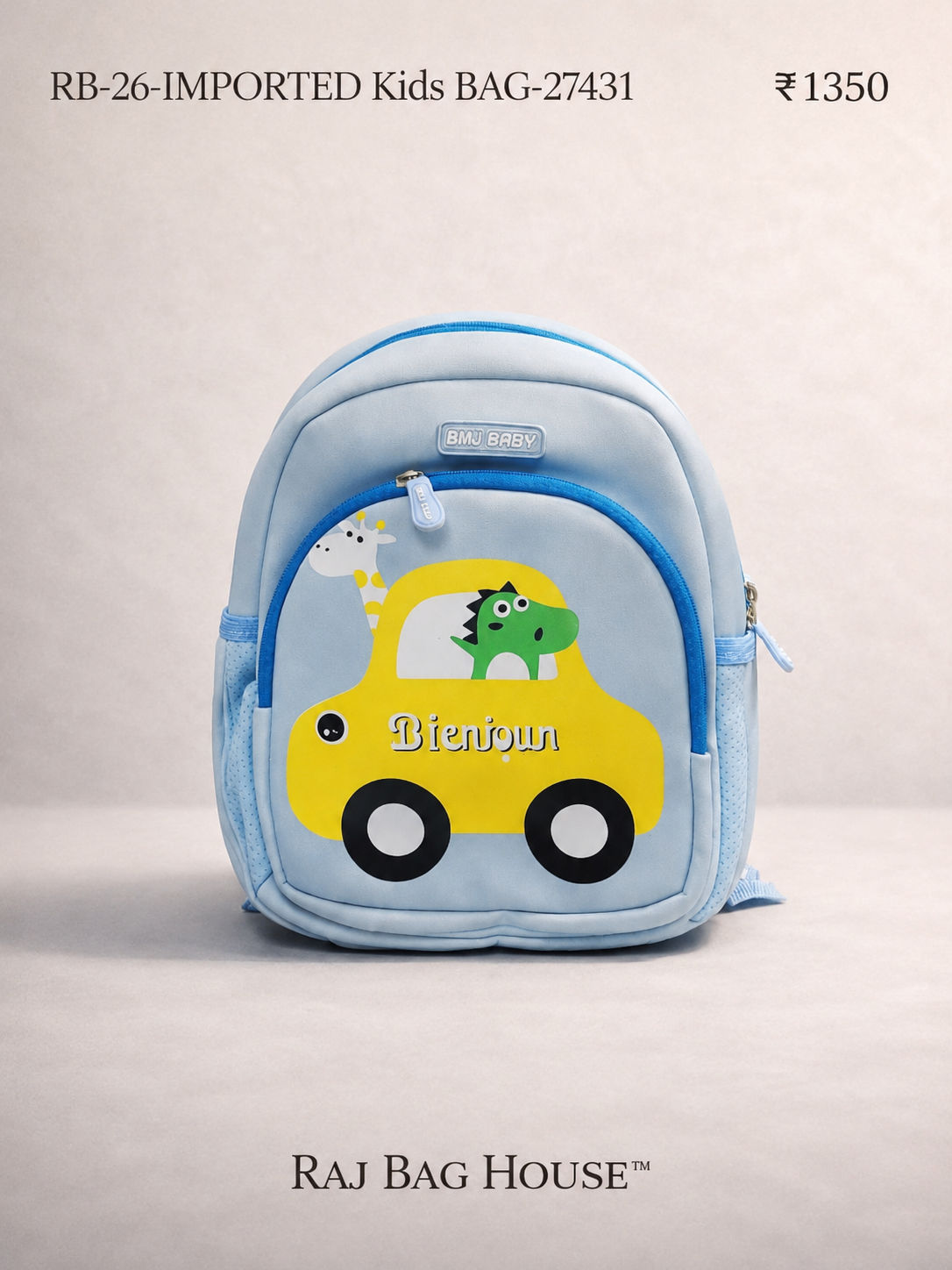 Jacky Imported Kids Kg 24251 Large School Backpack – Light Blue