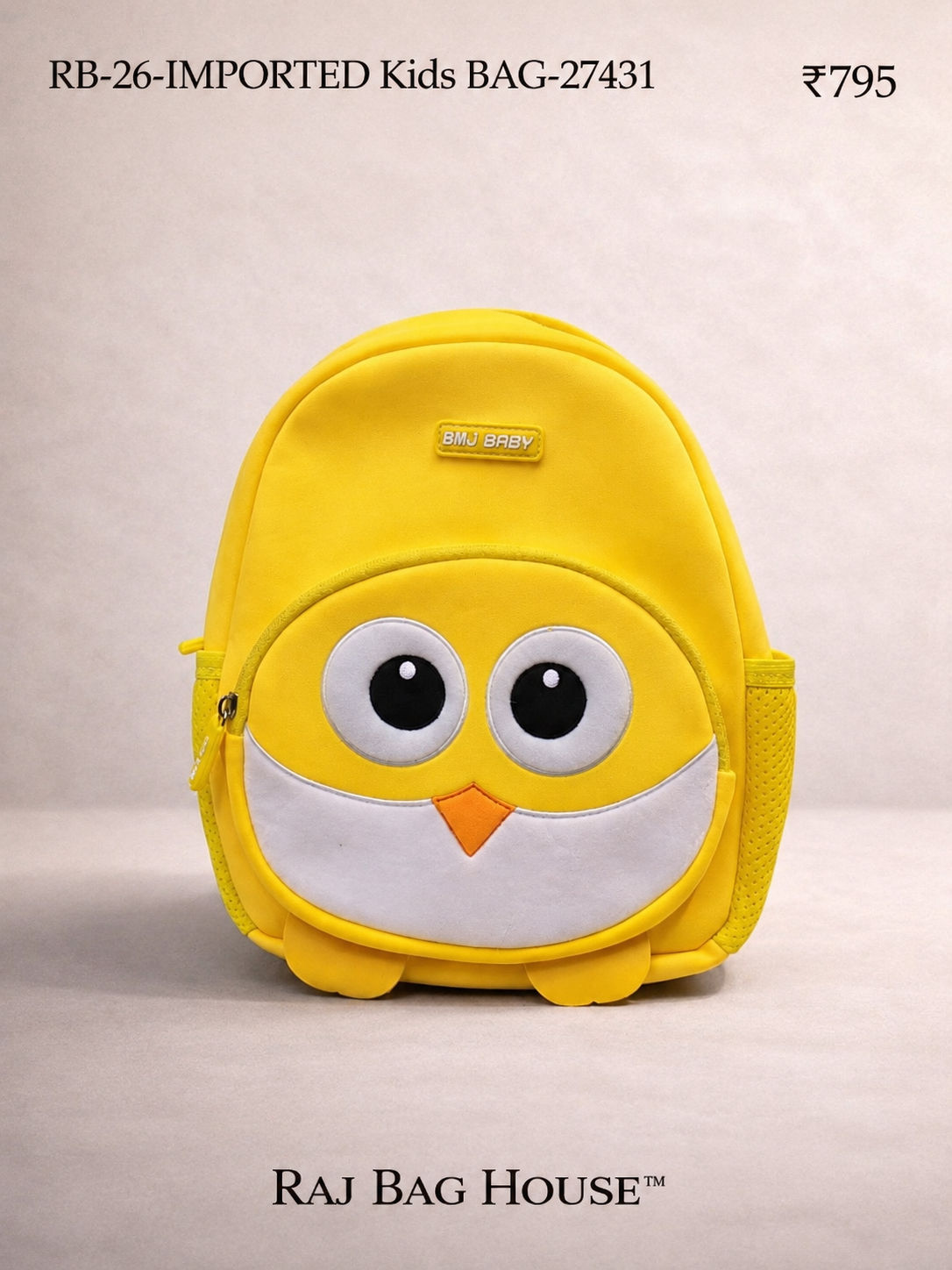 Jacky Imported Kids Kg 24251 Large School Backpack – Yellow