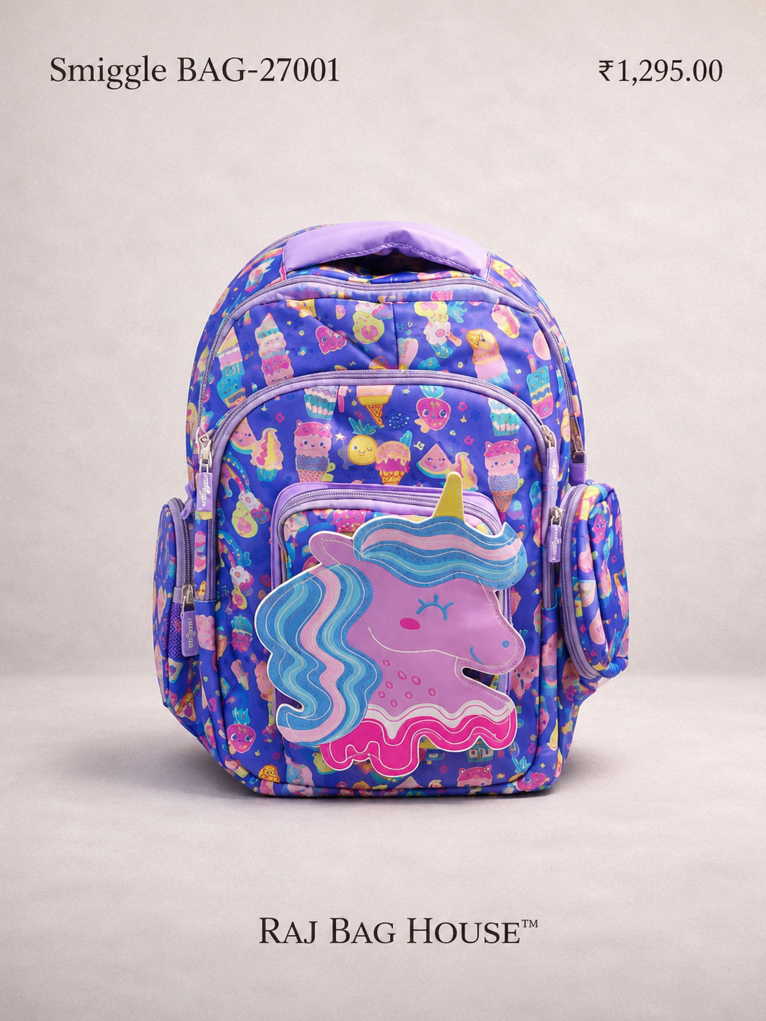 Jacky Imported 27001 Large School Backpack – Purple
