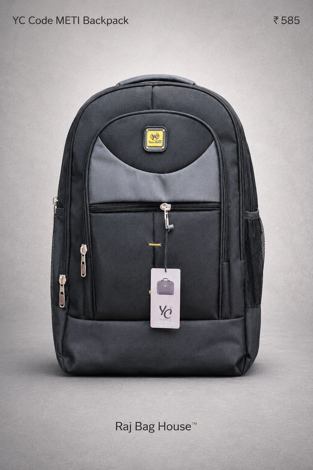 Your Choice Code METI Backpack - Black / Grey
