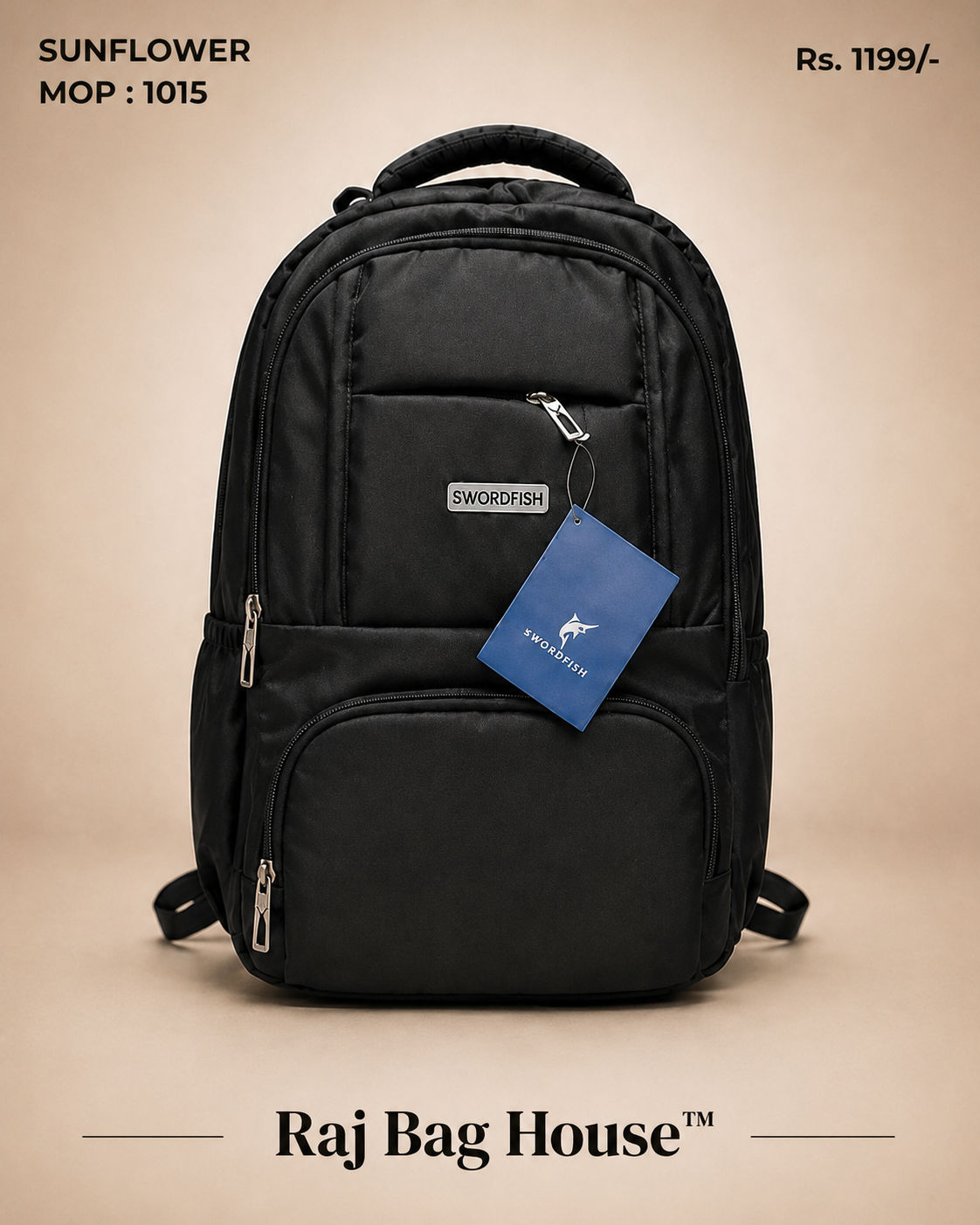 Highstyle Backpack Sunflower - Black