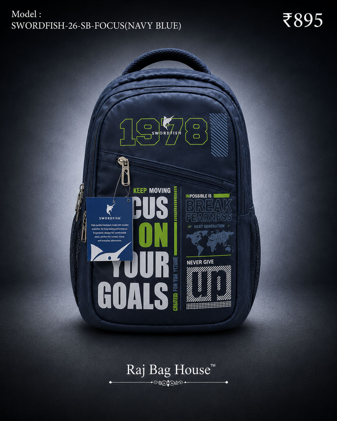 Highstyle Backpack Focus - Navy Blue