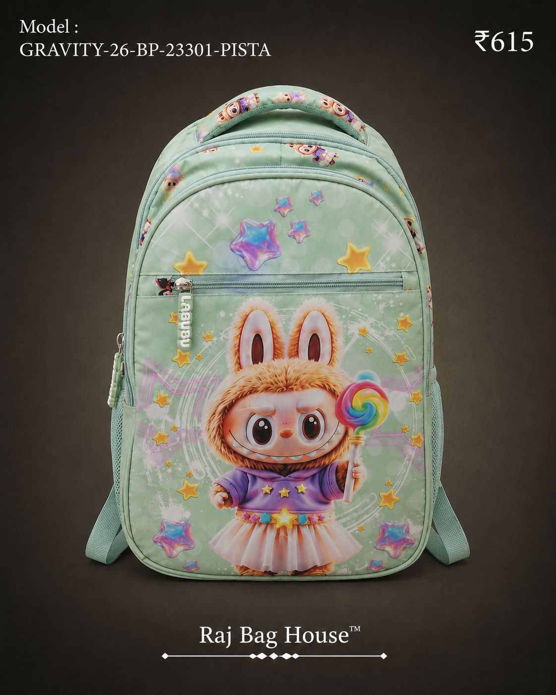 Highstyle School Backpack GR-BP-23001 - Pista Green