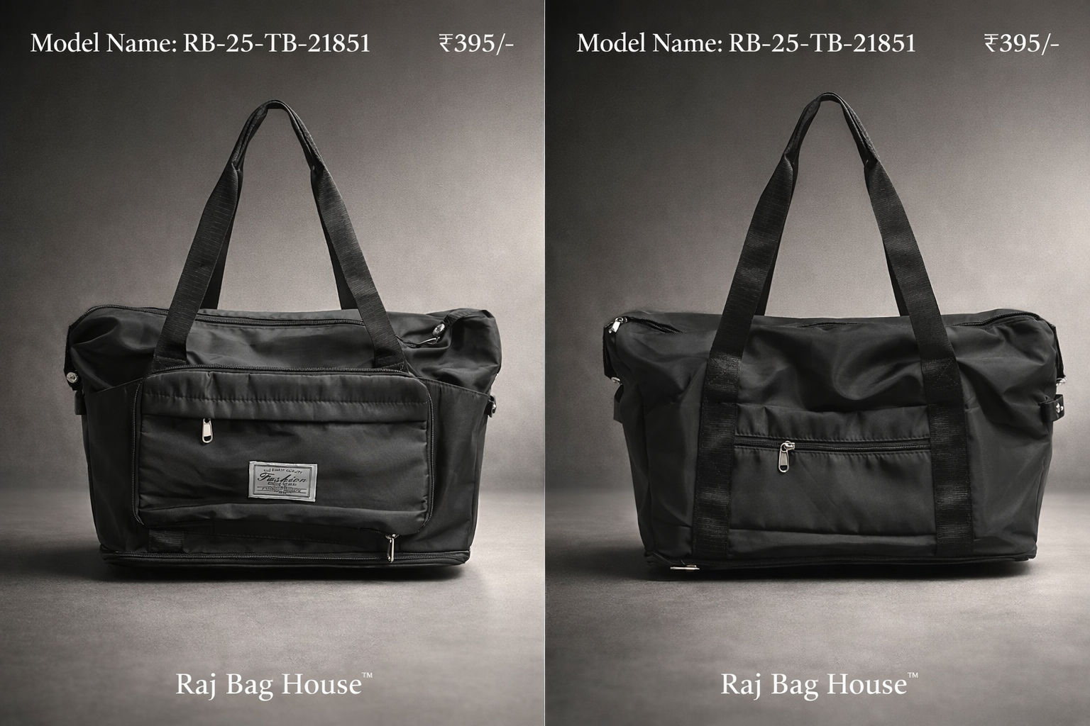 Imported Model 21851 Large Tote Bag – Beige / Black / Grey / Red 2