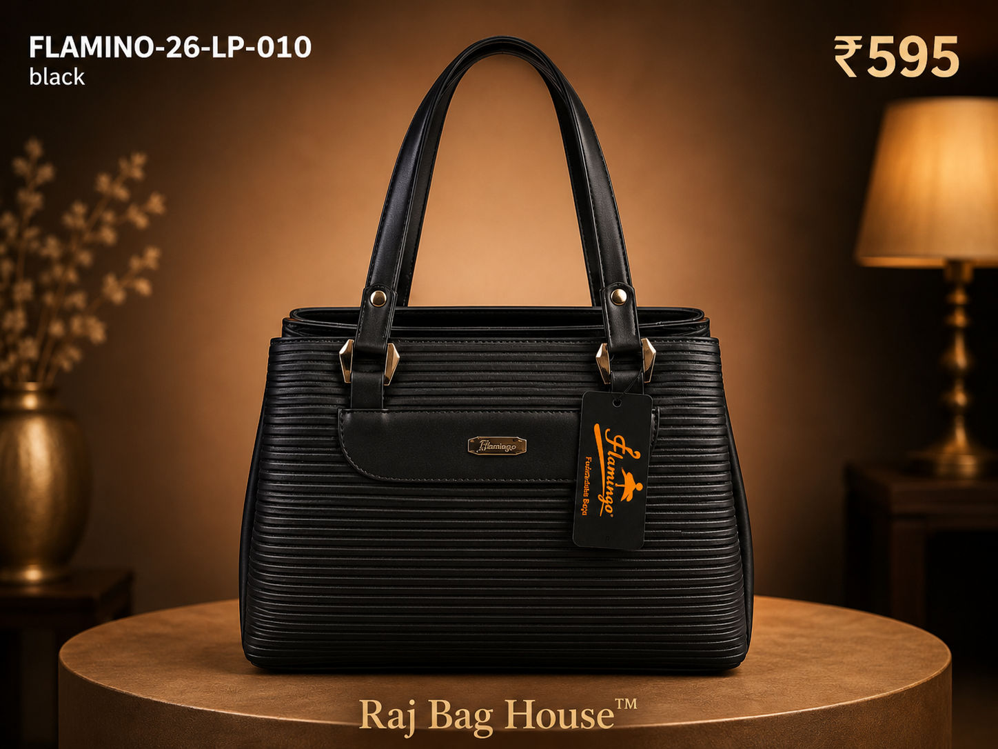 Flamingo Flamino 010 Handbag – Black