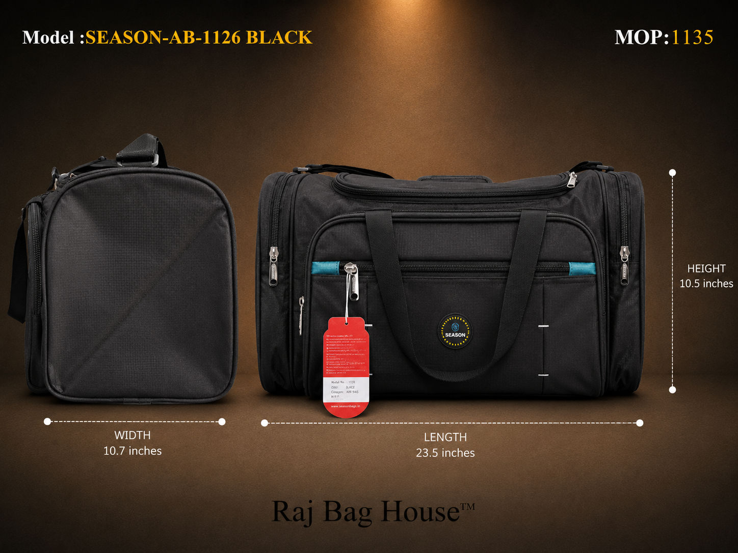 Season Duffle Bag AB-1126 - Black