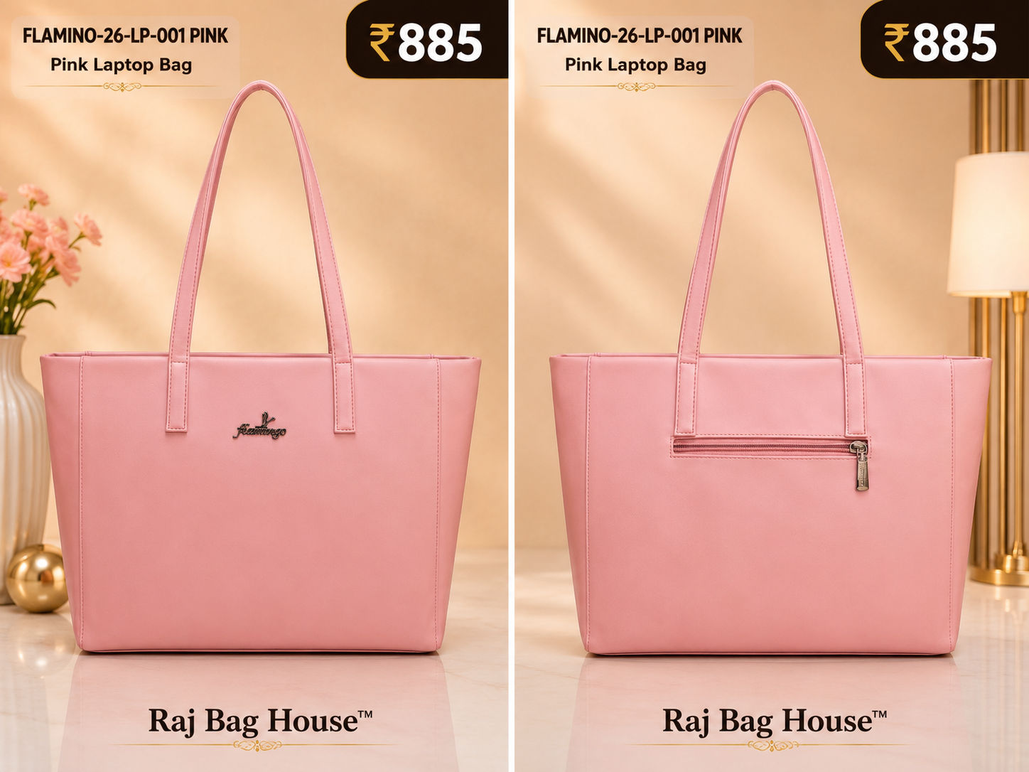 Flamino Tote Purse 26-LP-001 - Pink