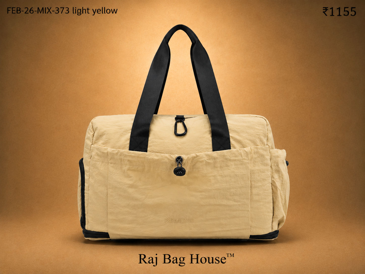 Feelings Bag Feb Mix 373 Light Small Travel Bag – Yellow