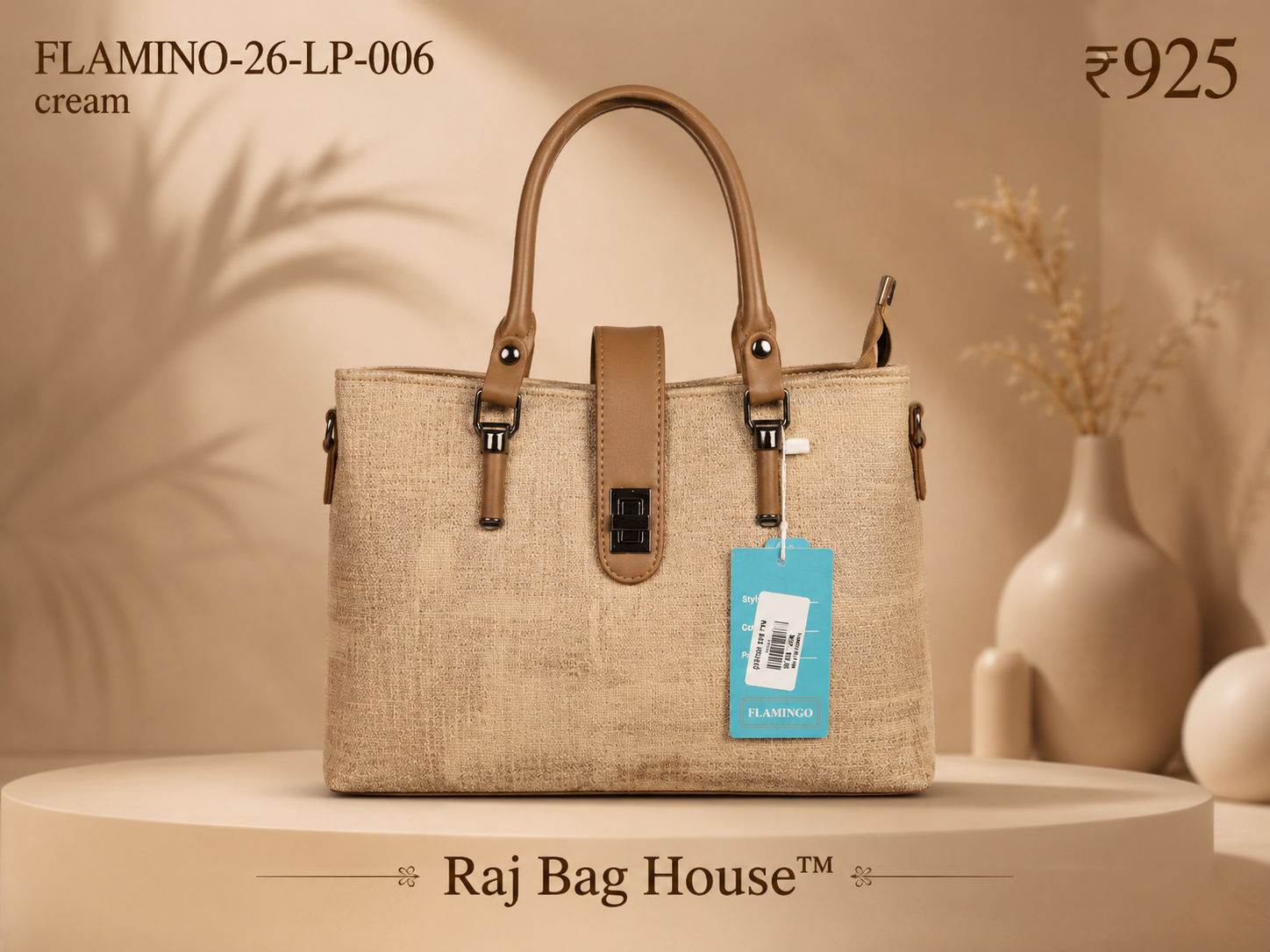 Flamingo Flamino 006 Handbag – Cream