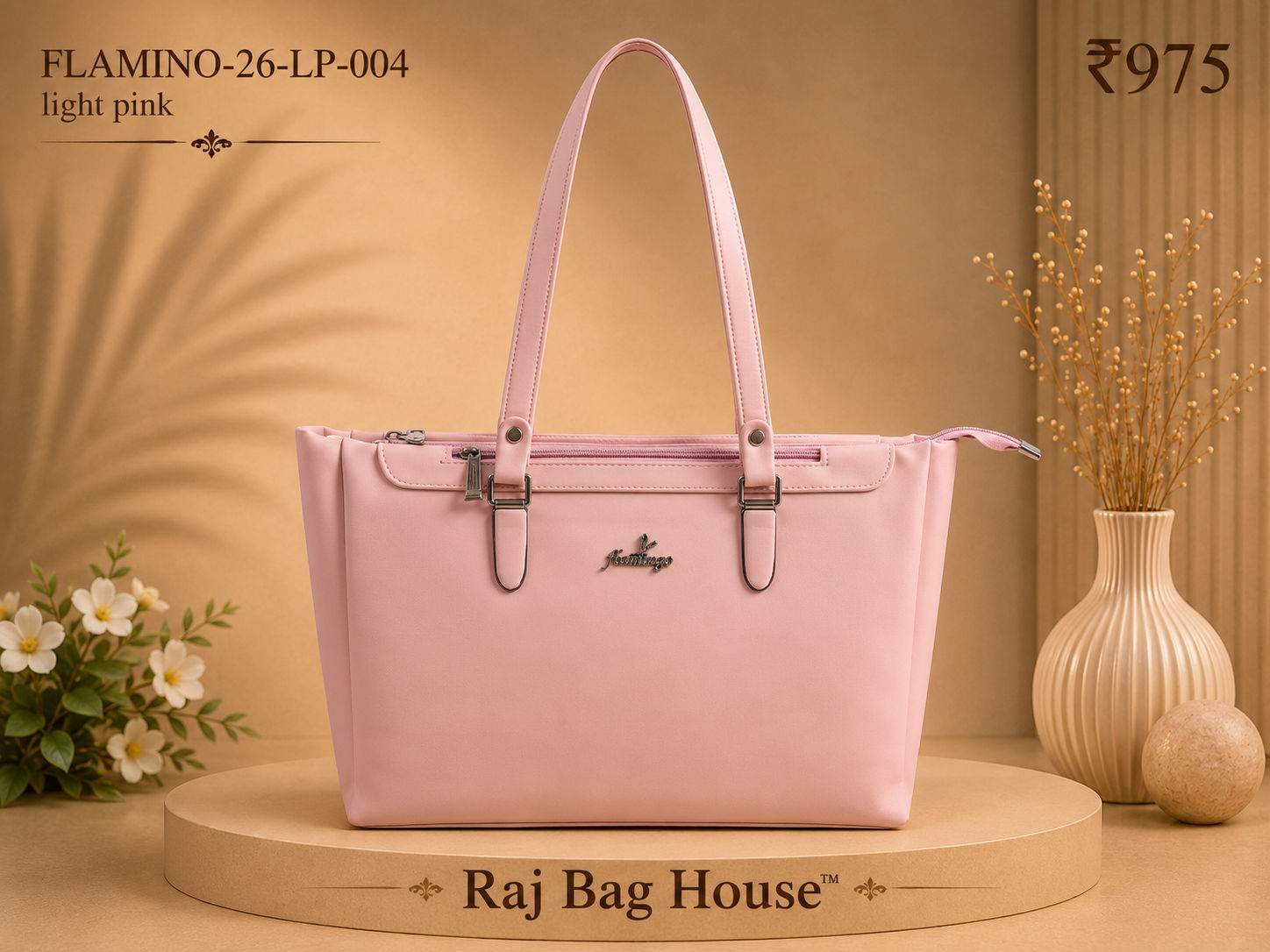 Flamingo Flamino 004 Tote Bag – Light Pink