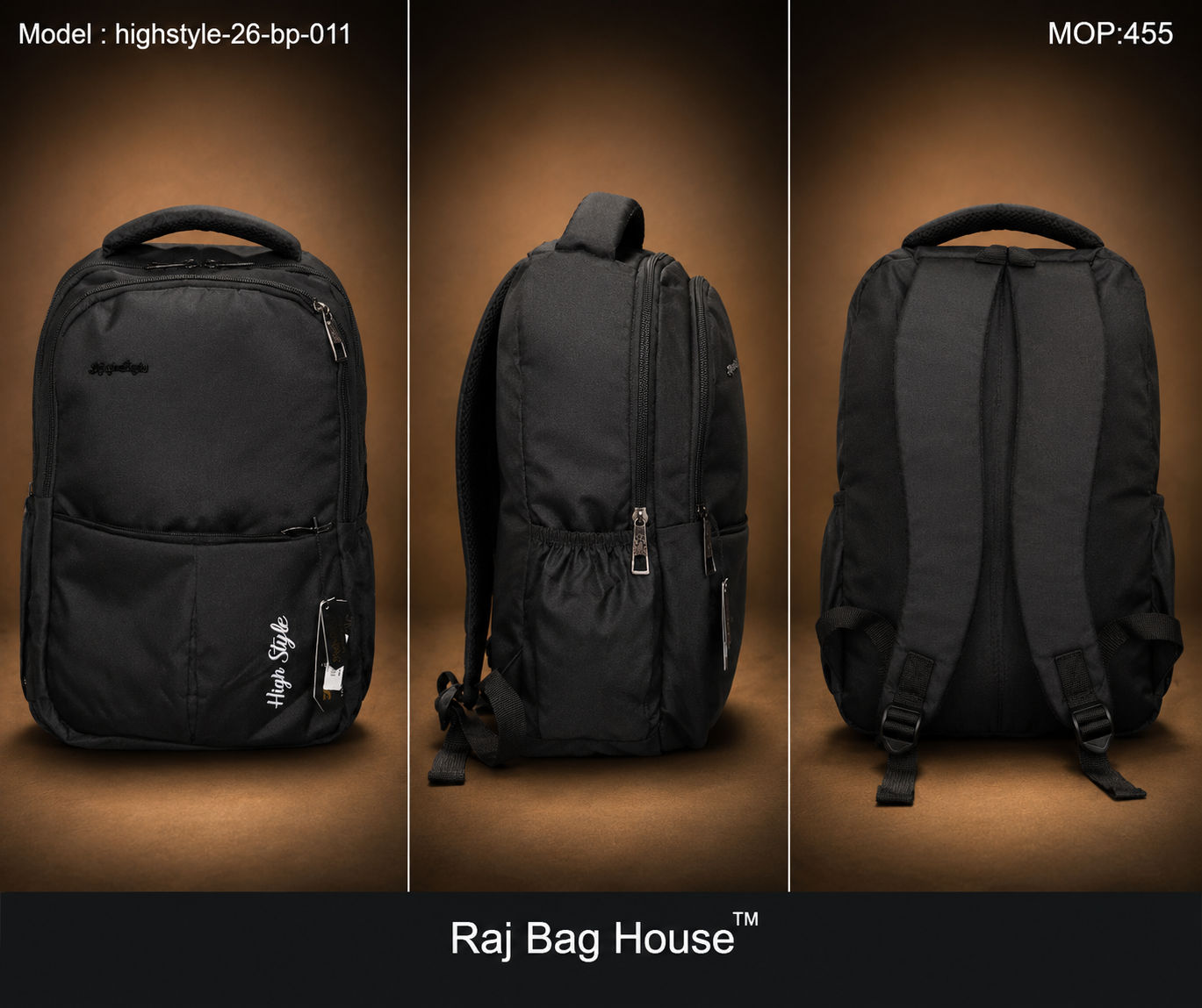 highstyle Mini Backpack 26-BP-011 - Black