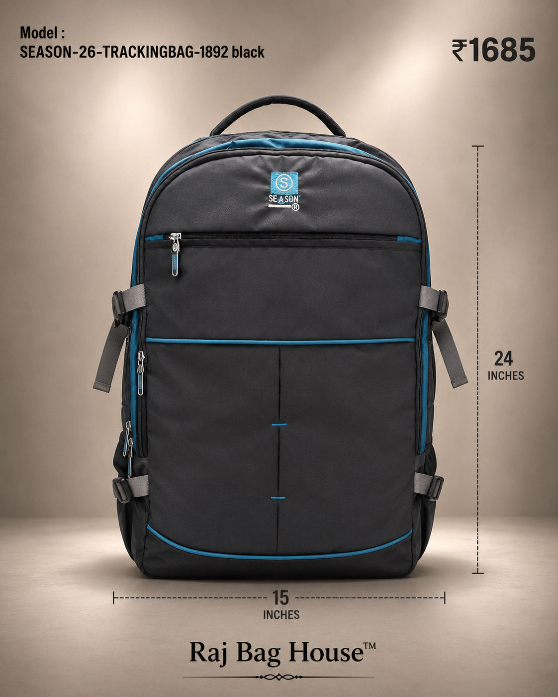 Season Trekking Backpack 1892 - Grey