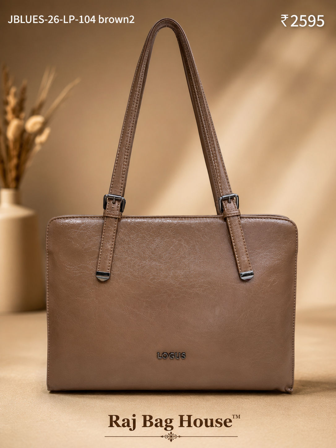 Logus Tote Bag J BLUES-26-LP-104 - Chocolate Brown