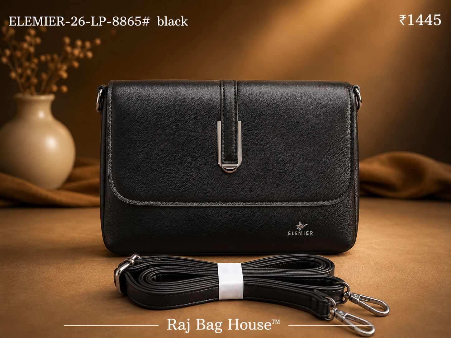 Elemier 8865 Handbag – Black