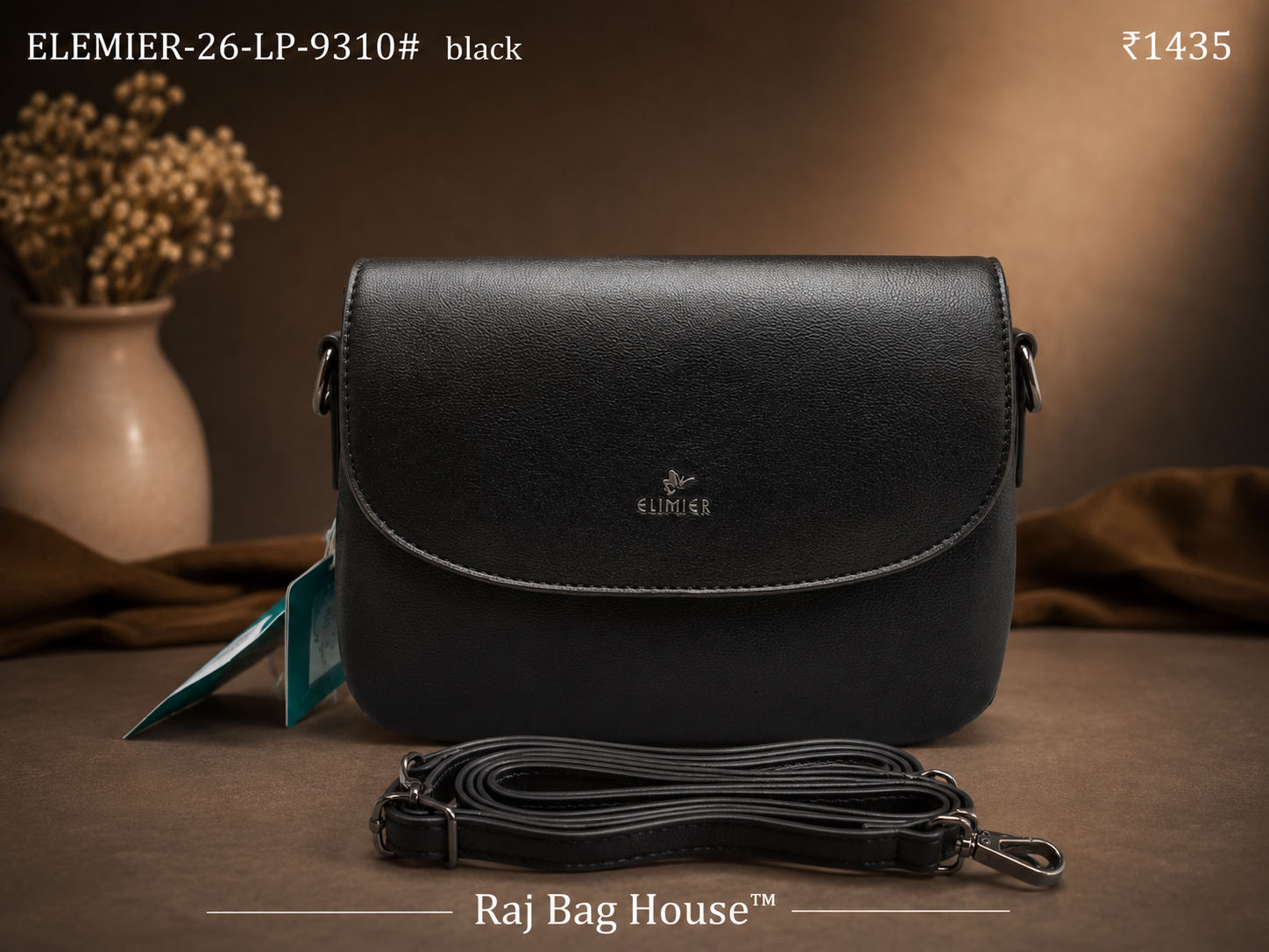 Elemier 9310# Small Handbag – Black