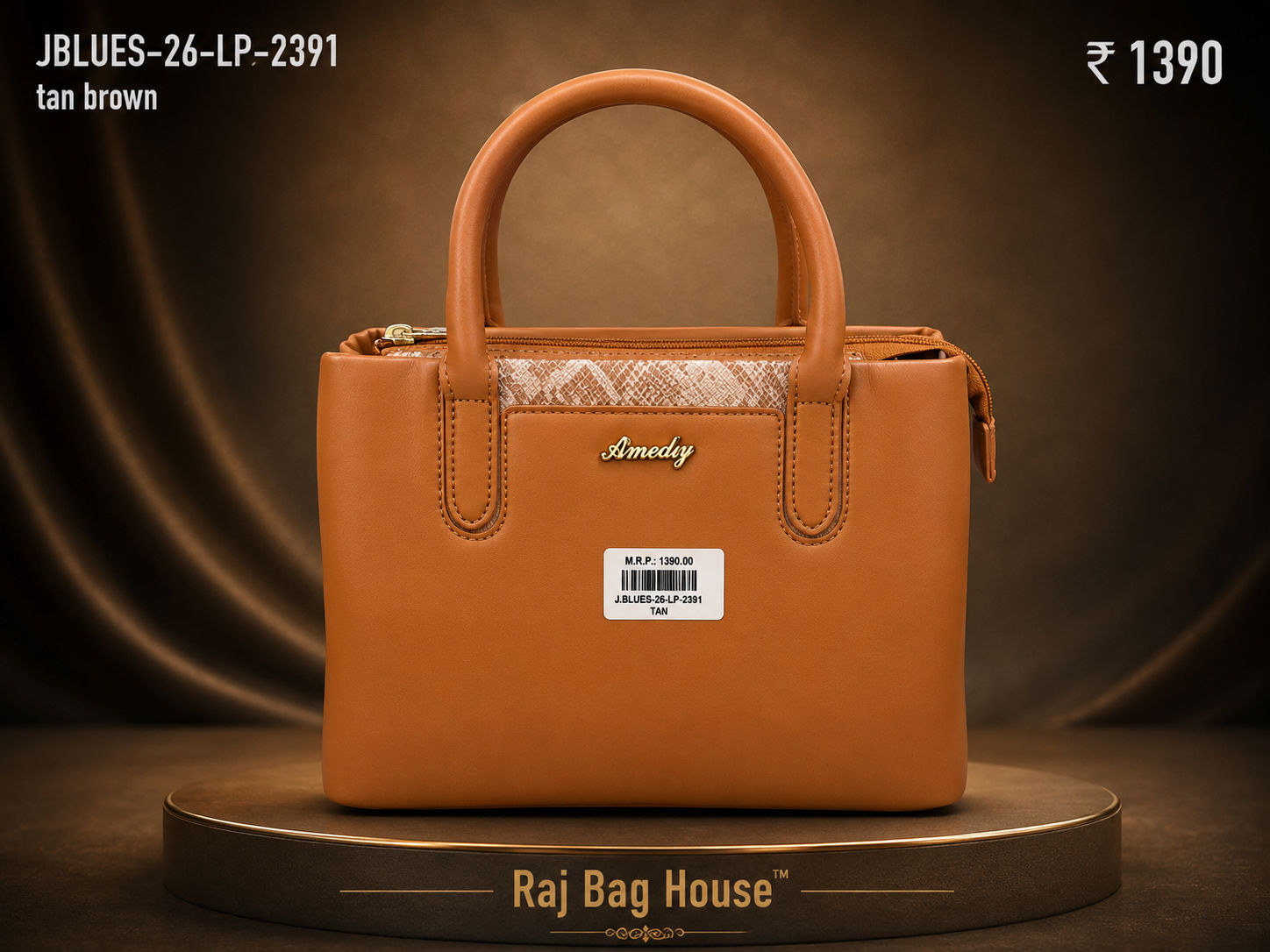 Aimeley J-Blues 2391 Handbag – Tan Brown
