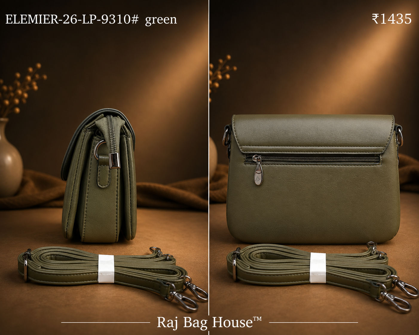 Elemier 9310# Small Handbag – Green 2