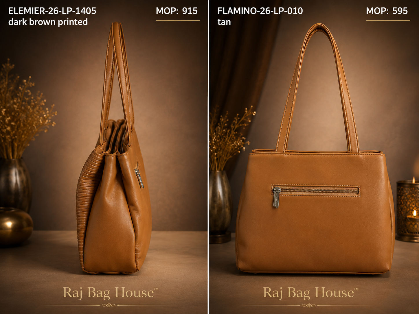 Flamingo Flamino 010 Handbag – Tan 2