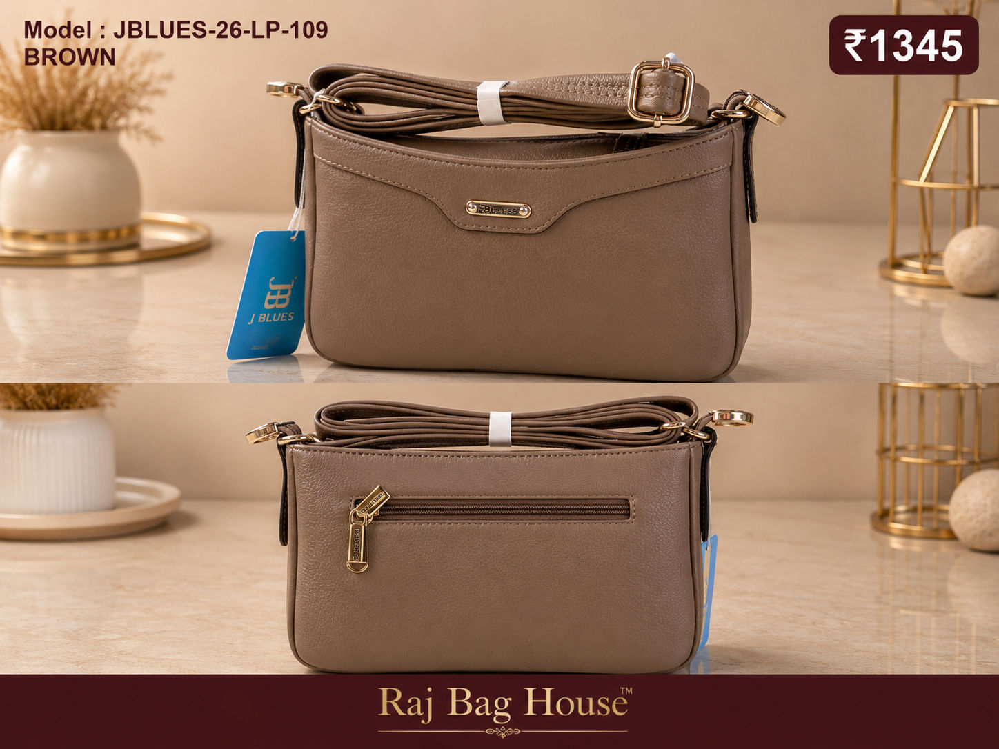 J Blues Sling Bag 26-LP-109 - Brown