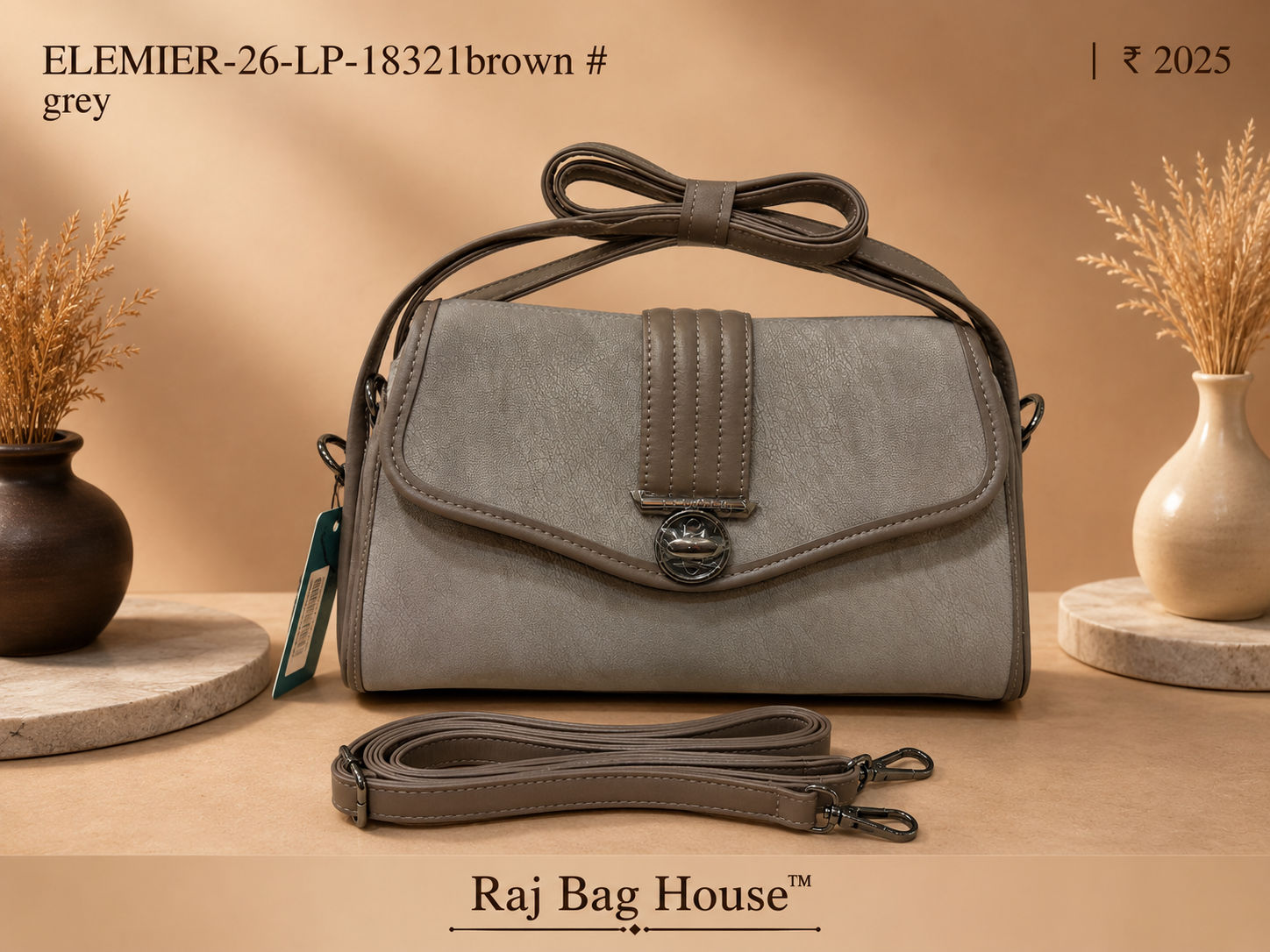 Elemier 18321 Handbag – Brown
