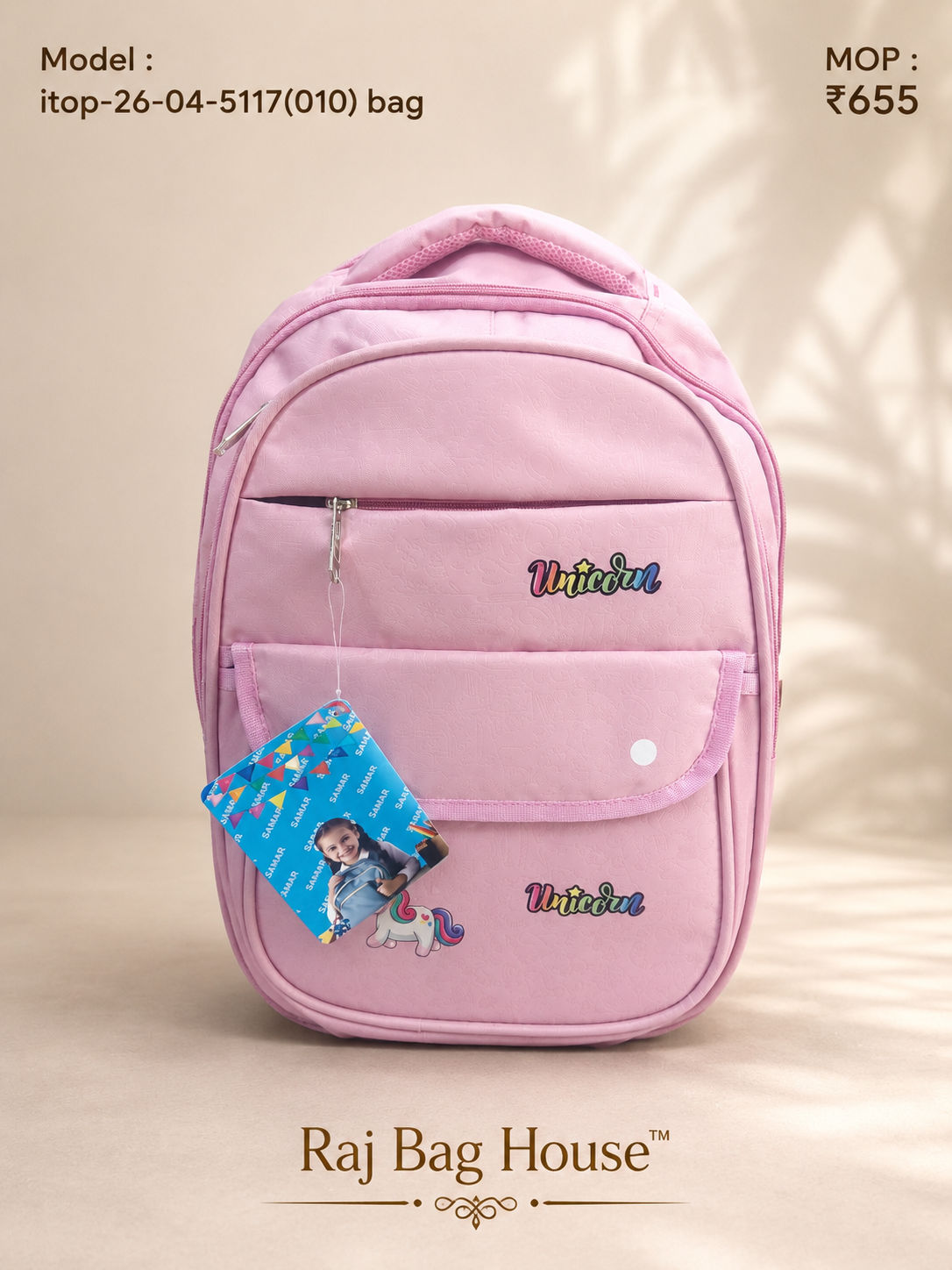 Itop 04 5117(010) Medium School Backpack – Pink