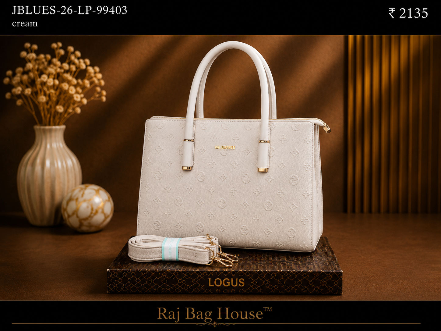 Valendnee J-Blues 99403 Handbag – Cream