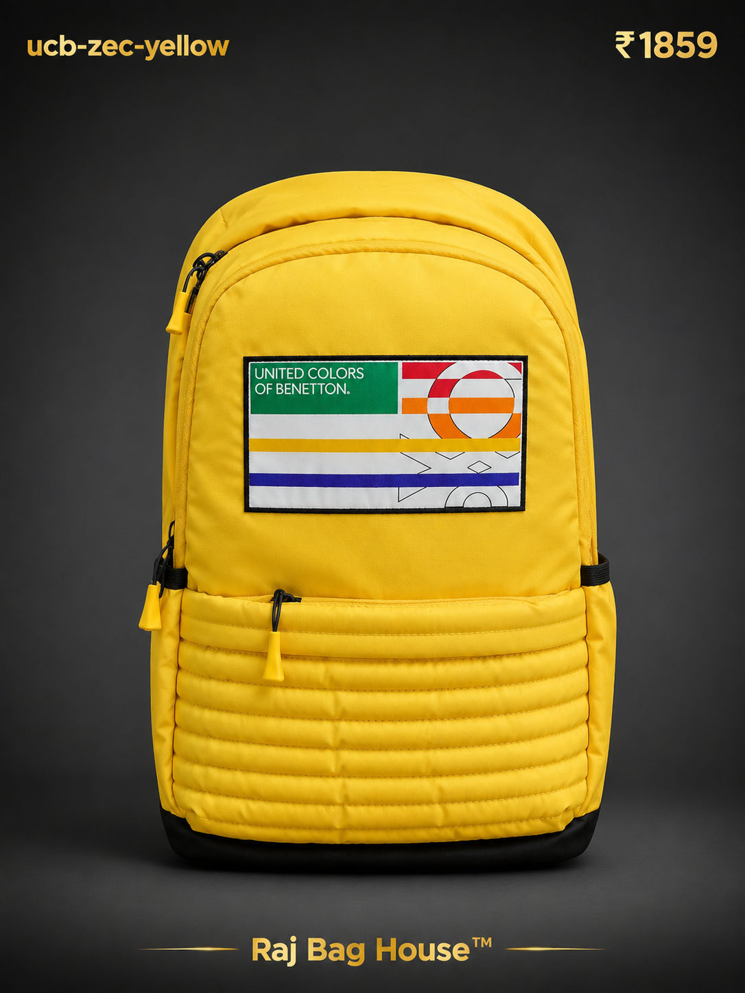 United Colors Of Benetton UCB Zec Yello Backpack – Yellow