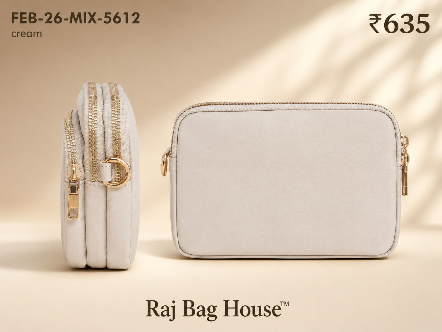 Feelings Bag Feb Mix 5612 Small Sling Bag – Cream 2