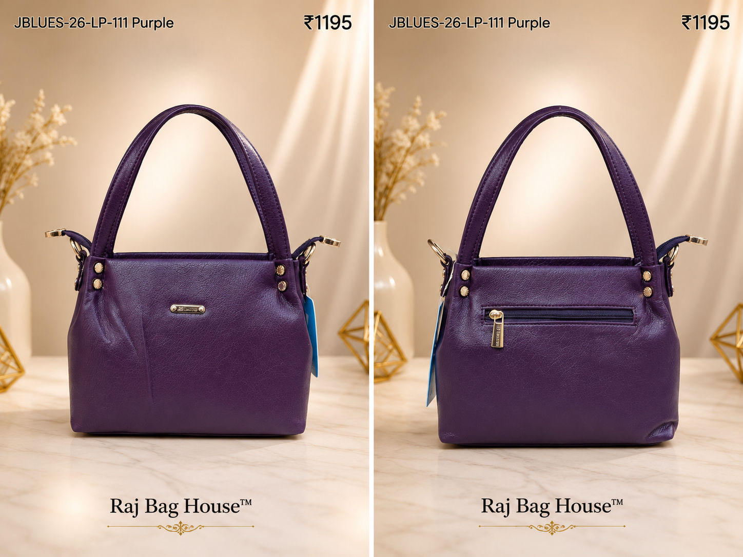 J Blues Handbag Cum Sling 111 - Purple