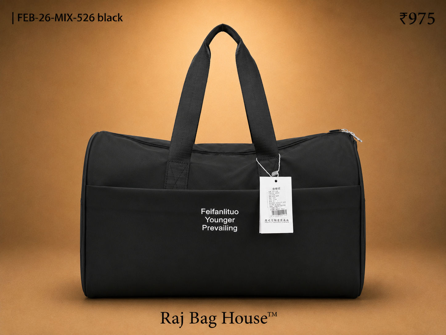 Feelings Bag Feb Mix 526 Medium Travel Bag – Black