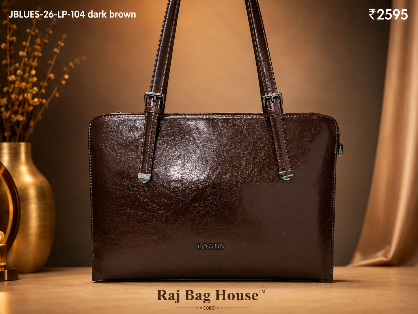 Logus Tote Bag J BLUES-26-LP-104 - Dark Brown