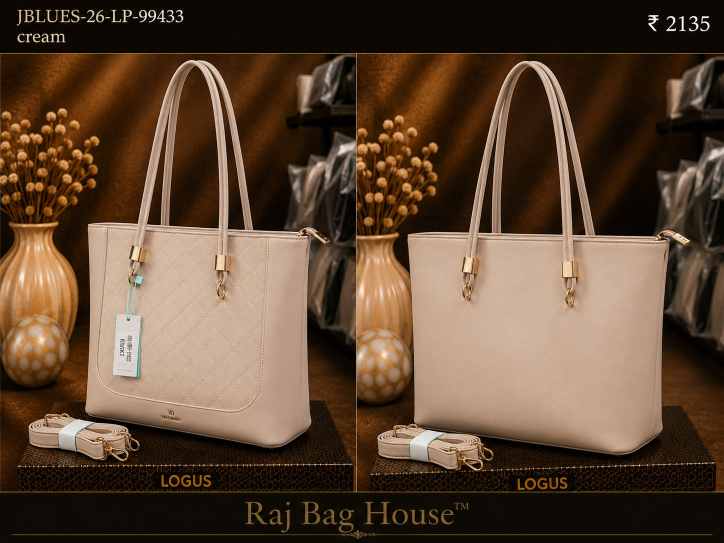 Valendnee J-Blues 99433 Offwhite Handbag – Off White