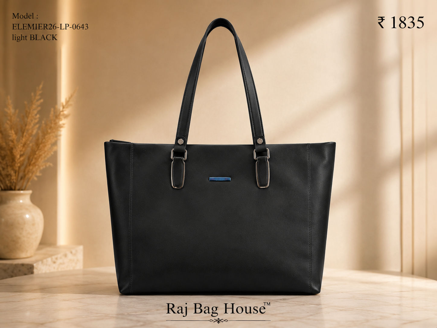 Elemier 0643 Tote Bag – Black