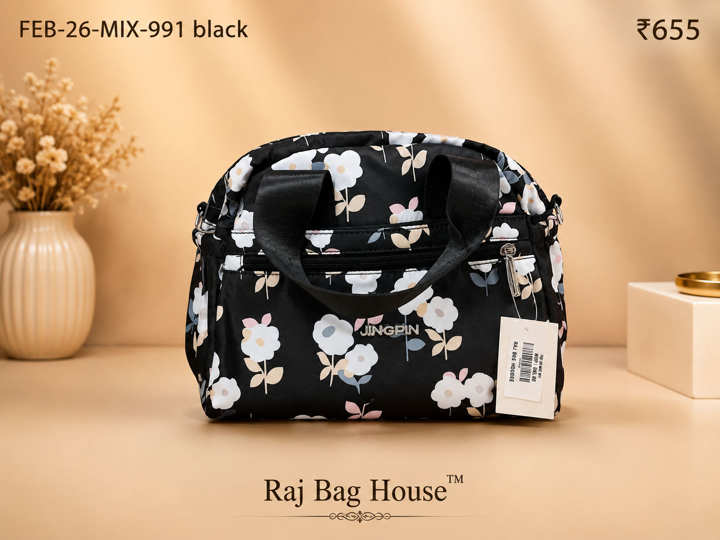 Feelings Bag Feb Mix 991 Small Sling Bag – Black