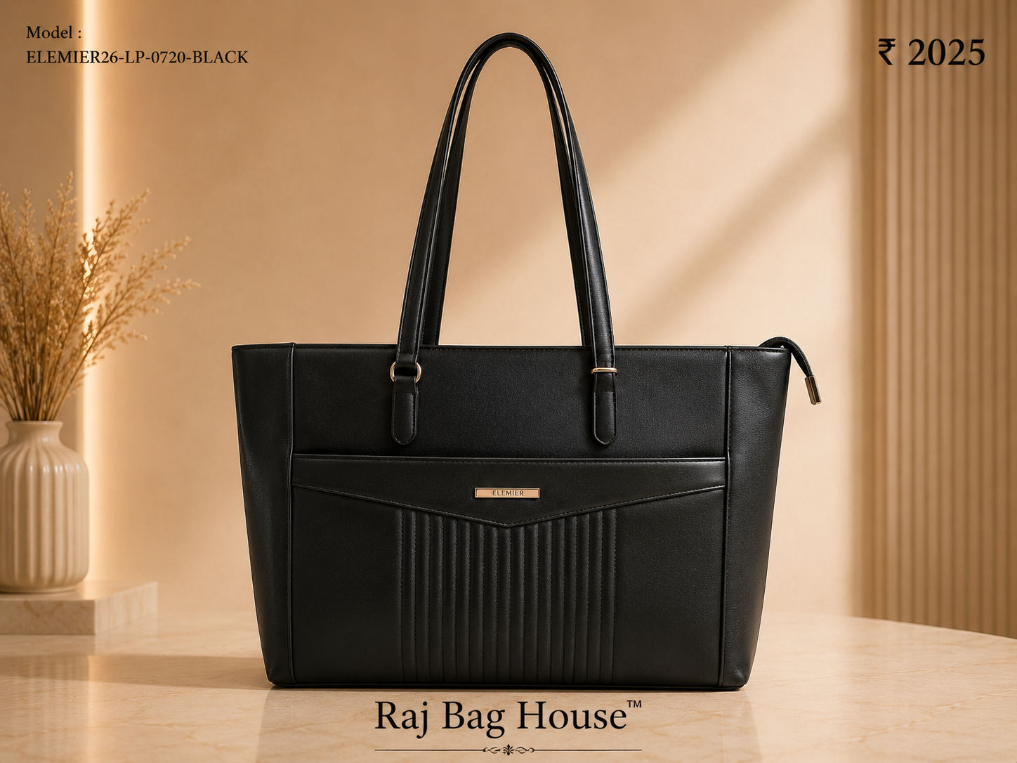 Elemier 0720 Tote Bag – Black